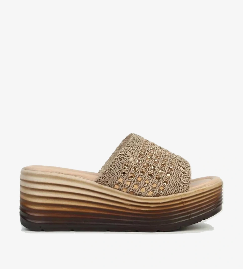 PC-54573 Dolgu Topuk Kadın Günlük Terlik