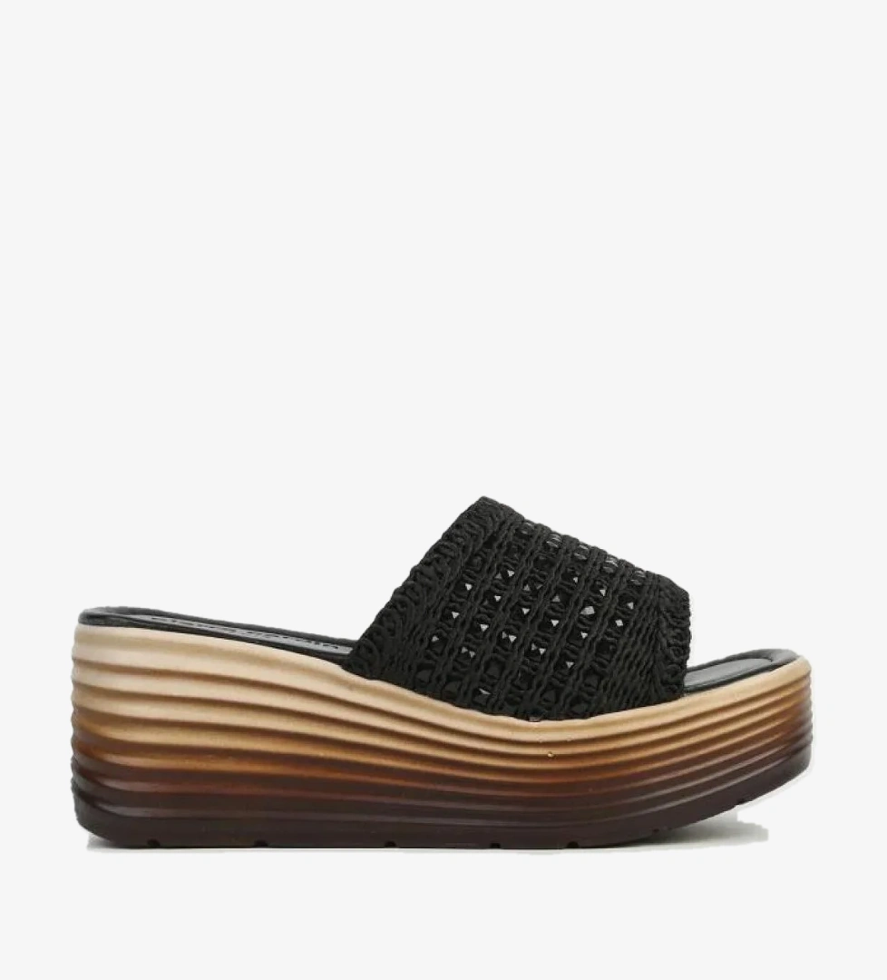 PC-54573 Dolgu Topuk Kadın Günlük Terlik - Görsel 1