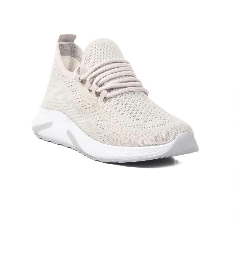 Pına 101 G Buz-Beyaz Hava Alan Triko Spor Ayakkabı