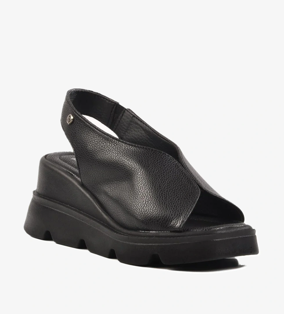 Siyah Yüksek Taban Kadın Terlik PC-7533 Z