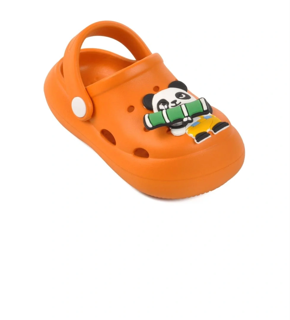 Walkway Turuncu Siyah Unisex Çocuk Sabo Sandalet Terlik Yumurcak B model görseli