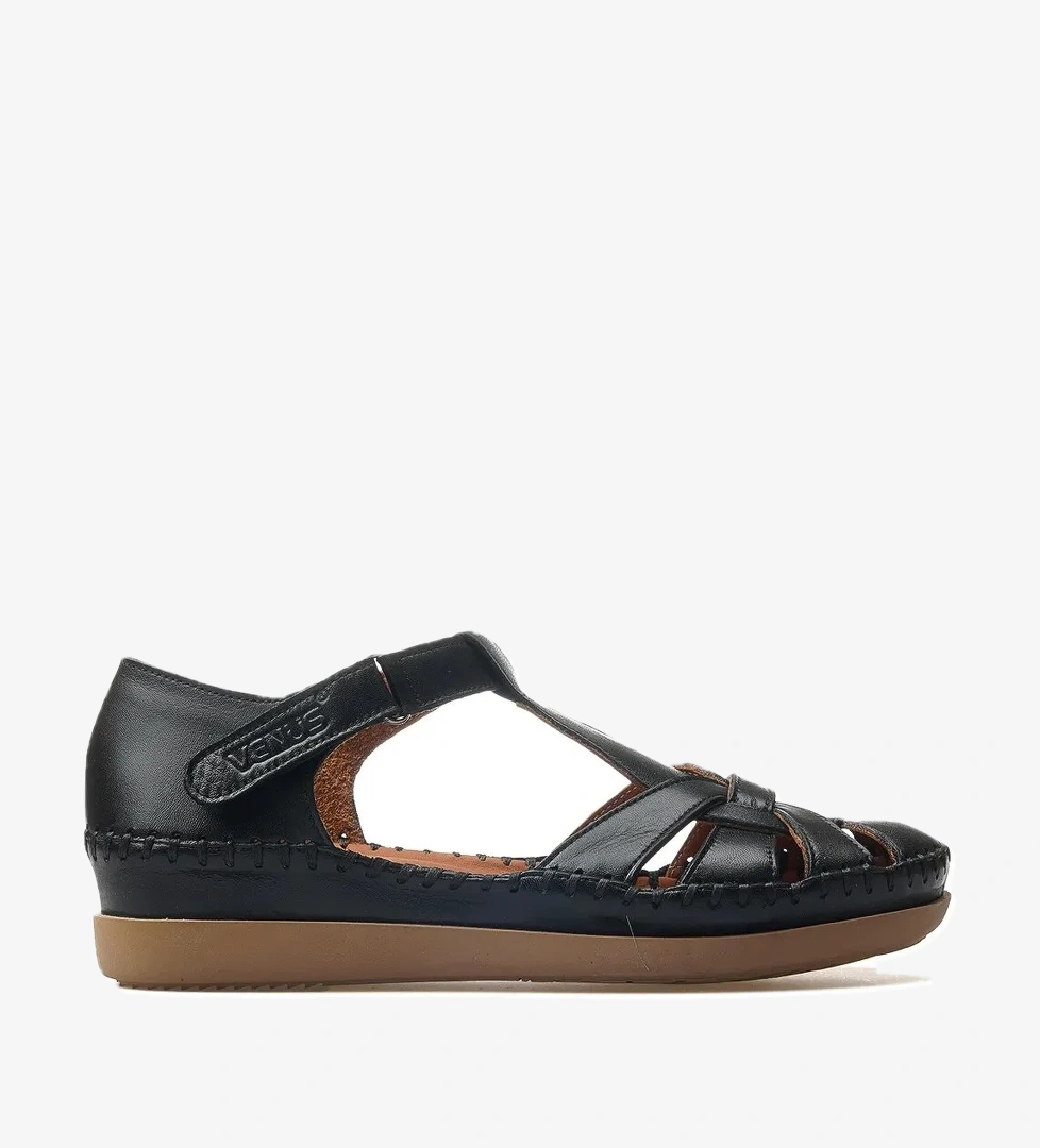 25033541 Kadın Hakiki Deri Ortopedik Sandalet - Görsel 1