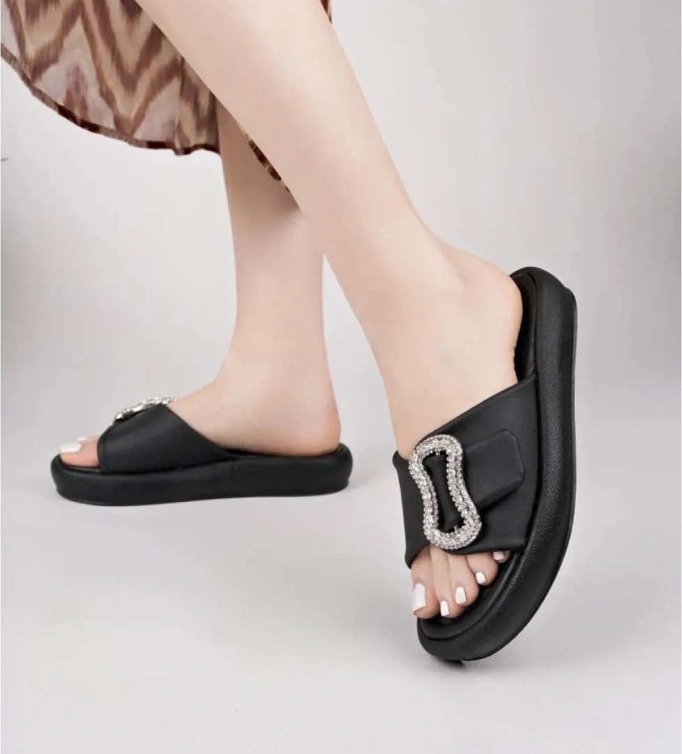 Dvmd 03178 Ortopedik Kadın Tokalı Terlik