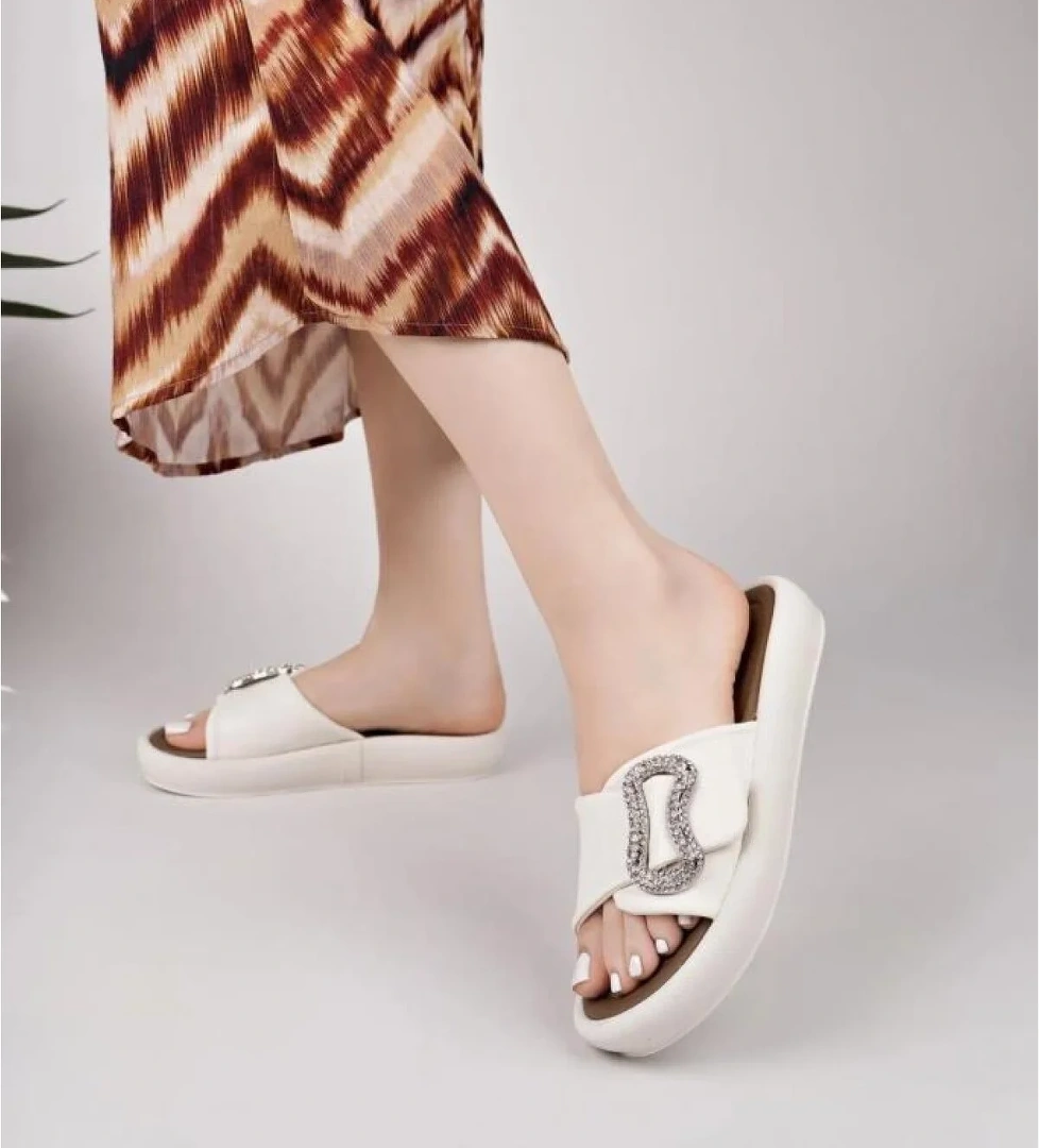 Dvmd 03178 Ortopedik Kadın Tokalı Terlik