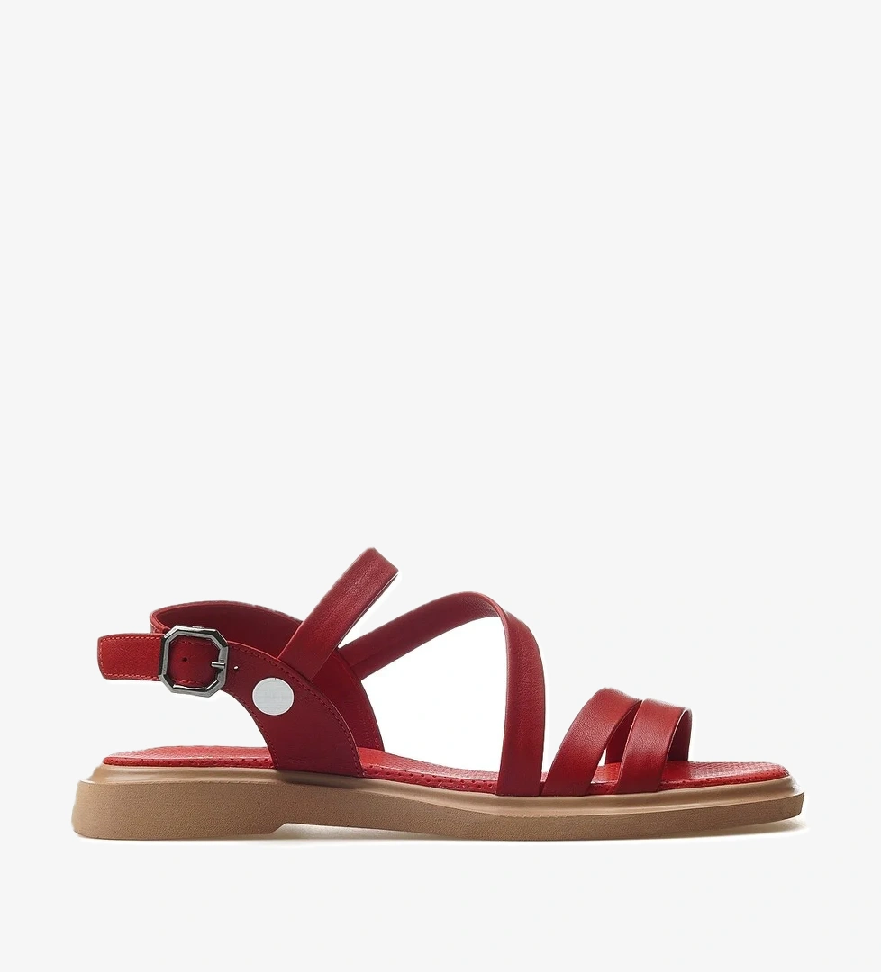 Mammamia Kadın Hakiki Deri Günlük Sandalet 25y D25ys-5005 Z Kırmızı model görseli