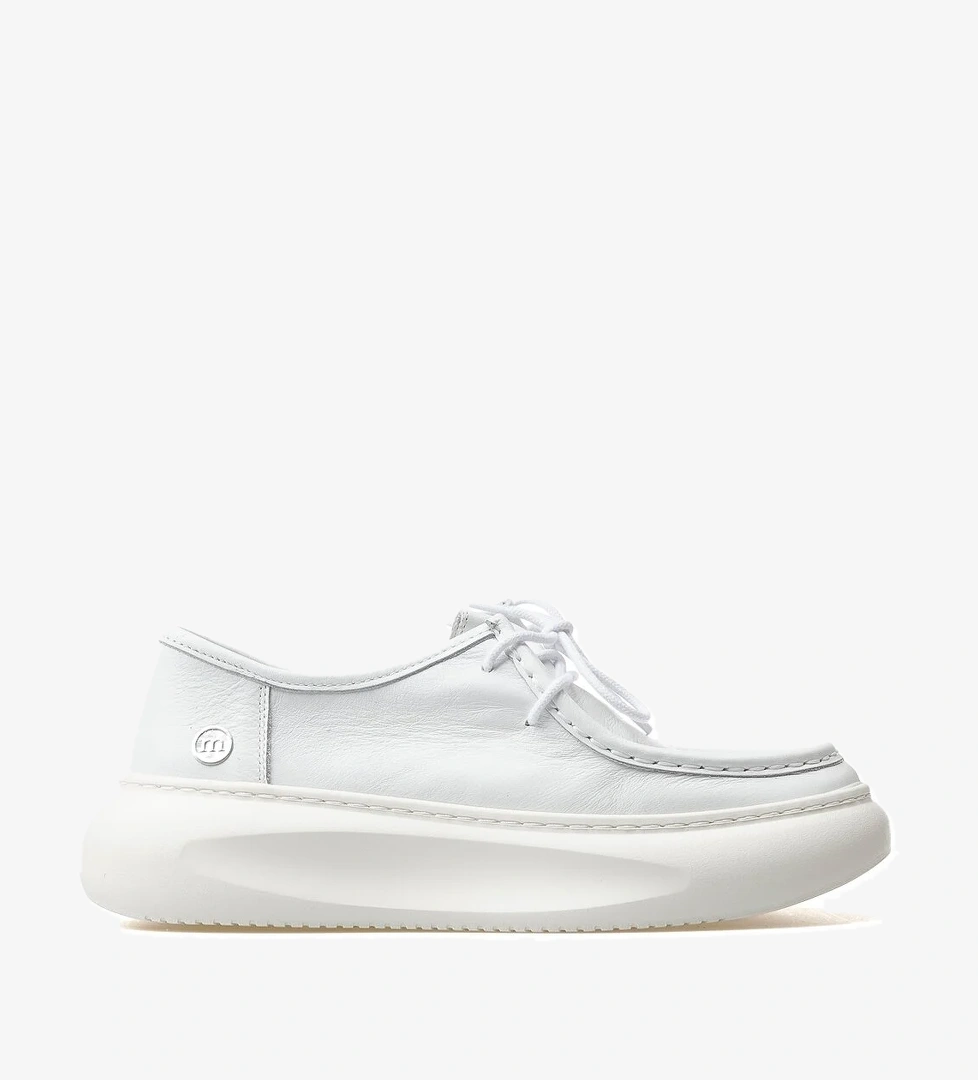 Kadın Hakiki Deri Günlük Ayakkabı 25y D25ya-7035 Z Beyaz