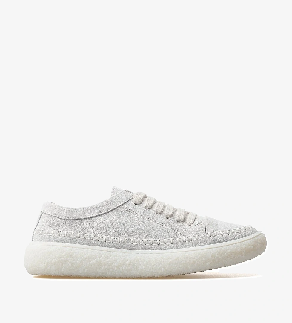 Kadın Hakiki Deri Sneaker Ayakkabı 25y D25ya-240 Z Beyaz Süet