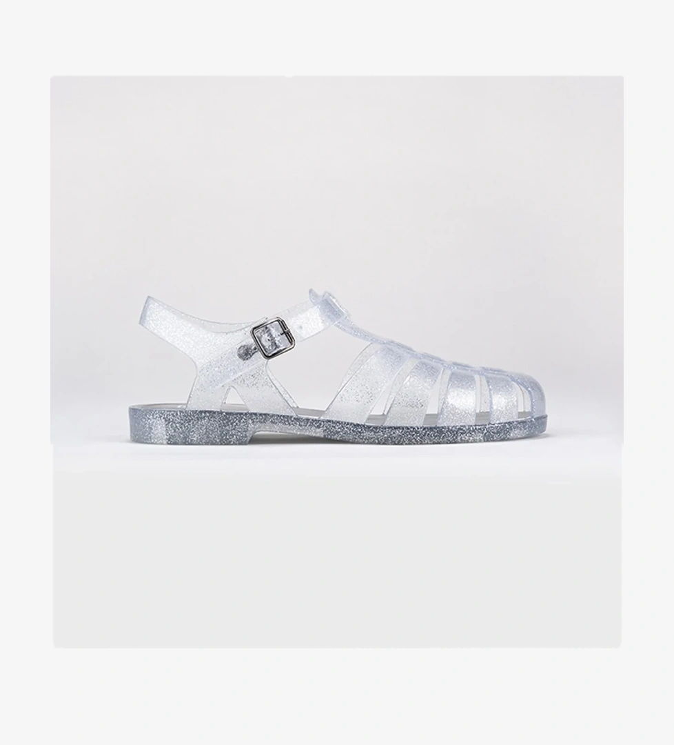 Biarritz Glitter Kadın Beyaz Sandalet