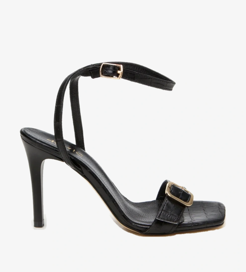 Hotiç Kahverengi Hotiç Hotiç Deri Kadın Kemerli Topuklu Sandalet