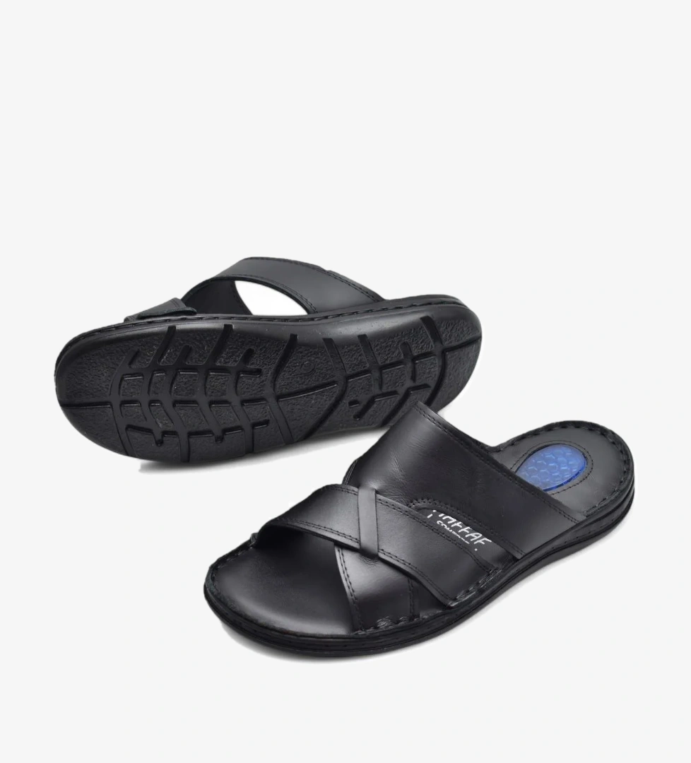 Ispartalılar Jel Taban 056 TAM ORTOPEDİK Günlük Hakiki Deri Erkek Terlik İçi Dışı Hakiki Deri model görseli