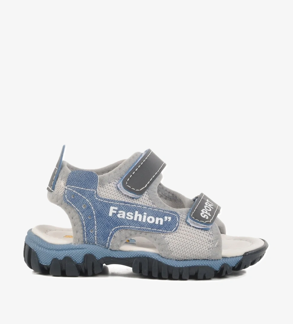 Lacivert Cırtlı Ortopedik Erkek Çocuk Spor Sandalet 25T102 B