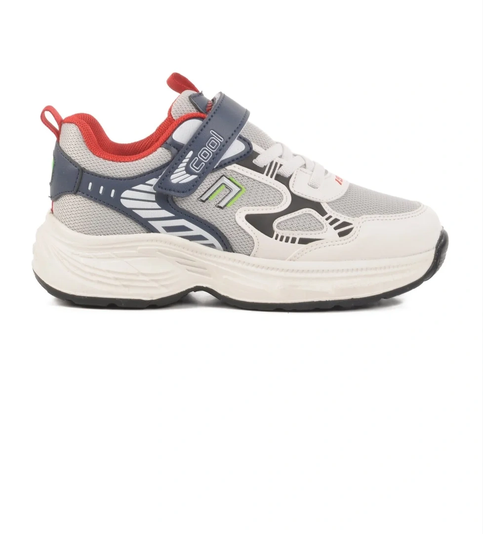 Lacivert Cırtlı Fileli Hafif Erkek Çocuk Spor Ayakkabı Dian F