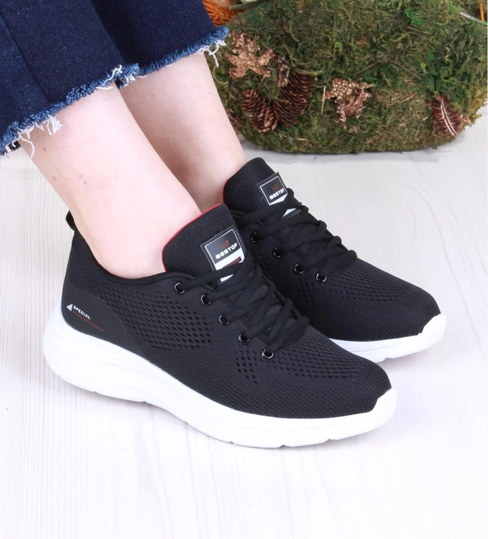 B648 Rahat Esnek Hafif Com Taban Spor Ayakkabı