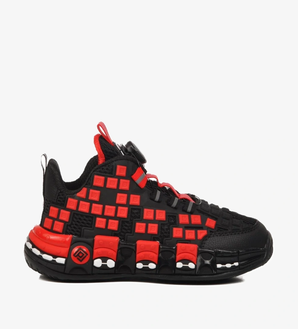 Walkway Sarı Kırmızı Misina Akıllı Bağcıklı Bilek Boy Çocuk Sneaker 1974 F model görseli