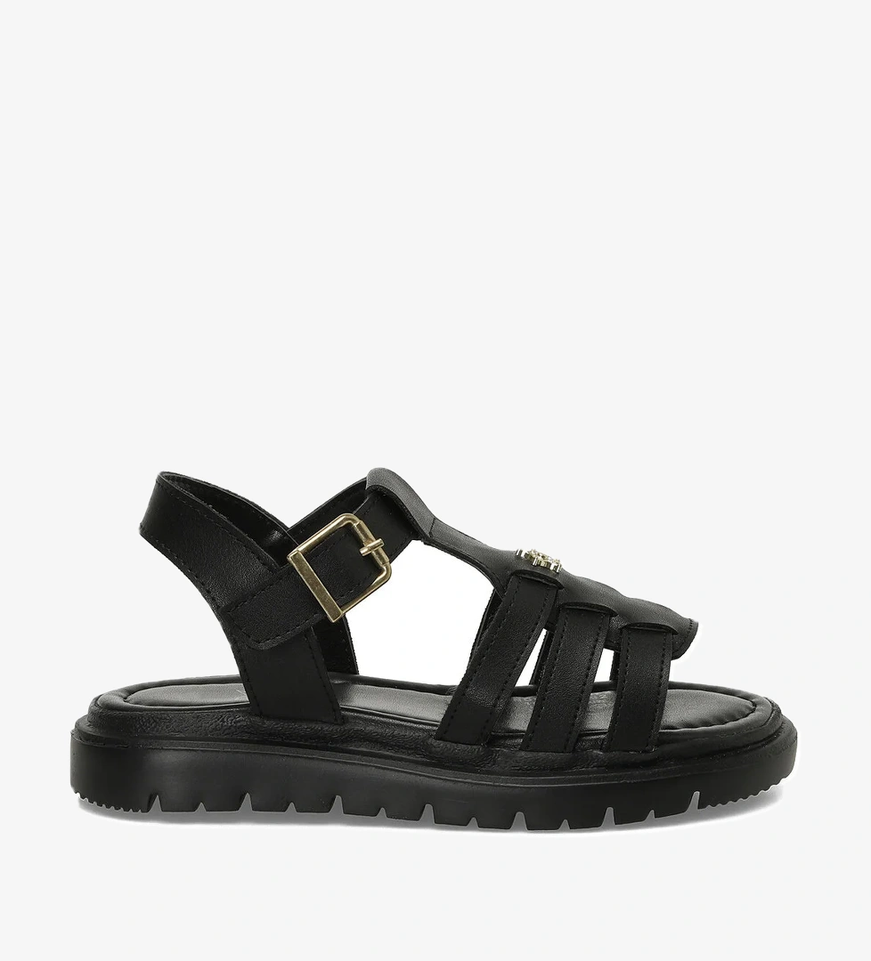 NOVALE F 5FX Siyah Kız Çocuk Sandalet - Görsel 1