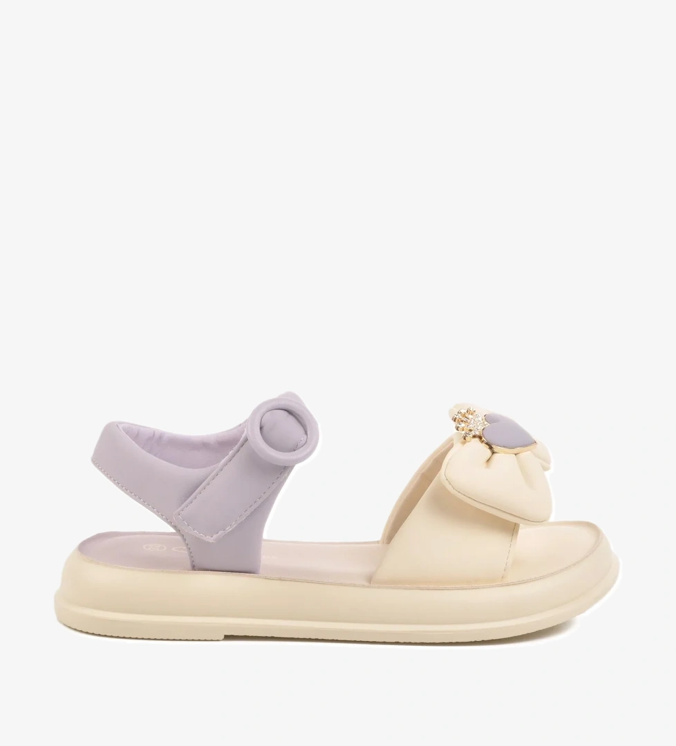 Guja Lila Yeşil Hafif Esnek Taşlı Kız Çocuk Sandalet 25y600-5 F model görseli