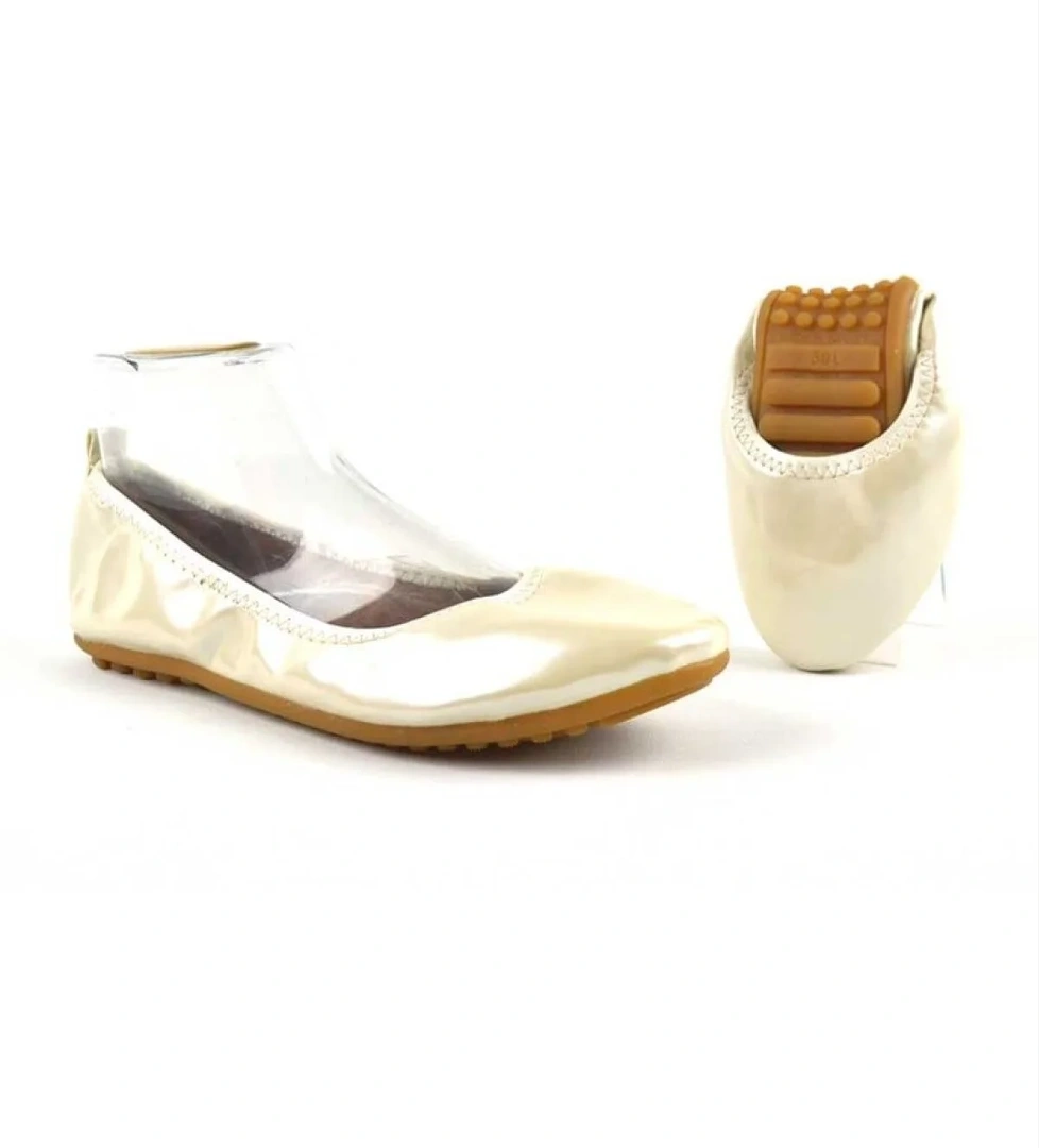 Moda Sedef Rugan Katlanabilir Kadın Babet model görseli