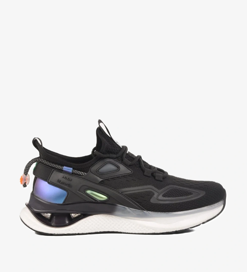 Siyah Anorak Hafif Esnek Hava Alabilen Erkek Spor Ayakkabı 25Y508 M