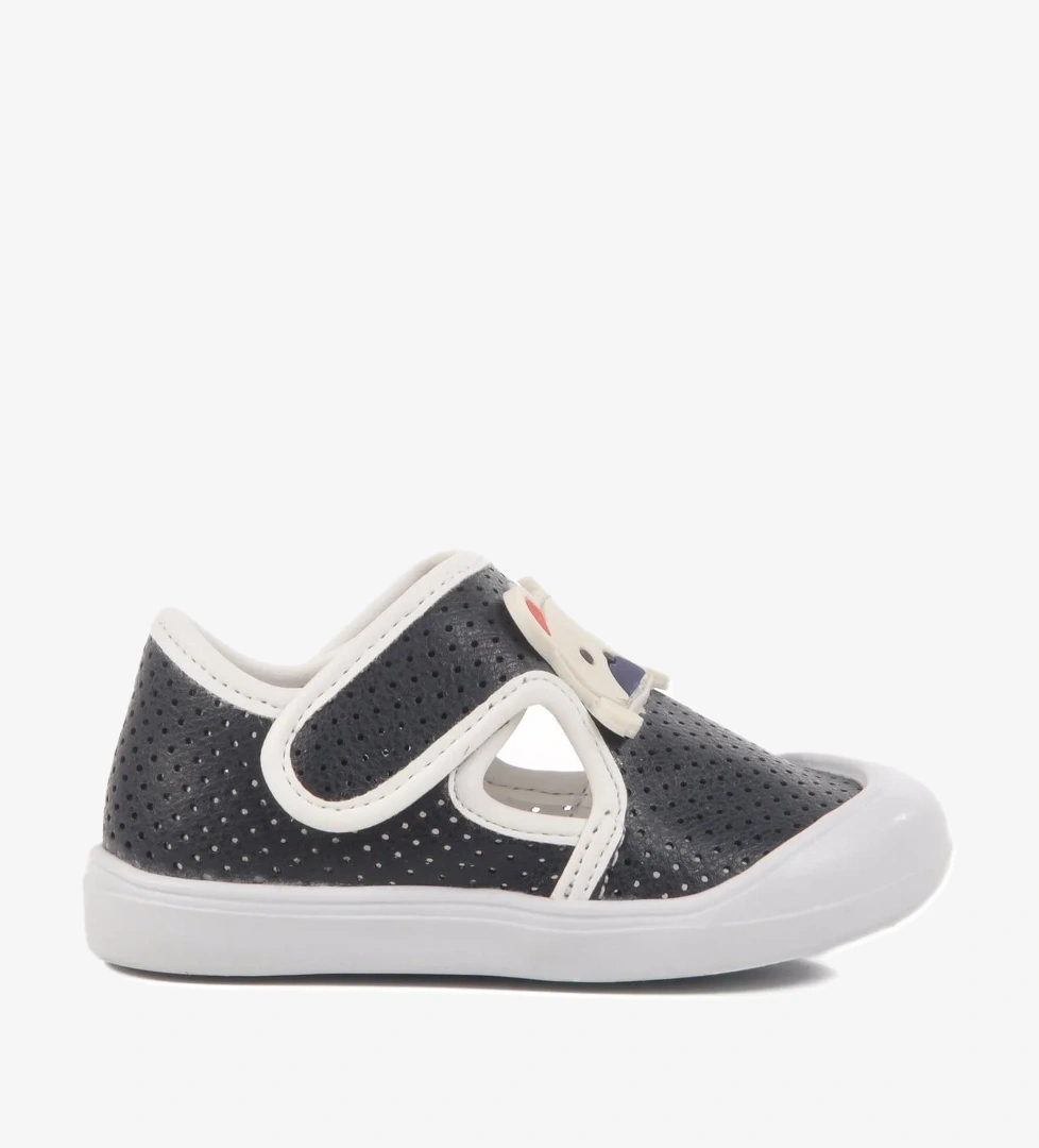 Lacivert Cırtlı Ortopedik Unisex Bebek Ayakkabı 25T101 İA