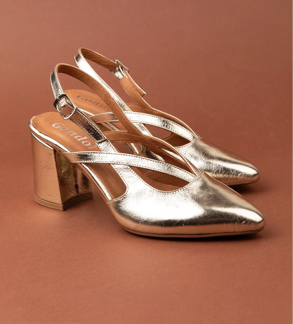 Gondol Kadın Hakiki Deri Şık Kalın Topkulu Ayakkabı anl.3361