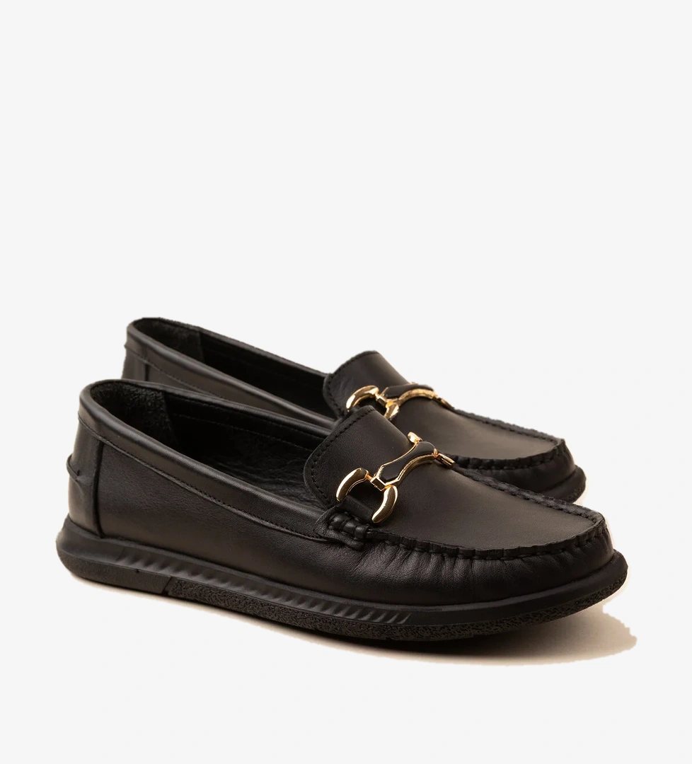 Gondol Kadın Hakiki Deri Günlük Rahat Klasik Ayakkabı hl.24103