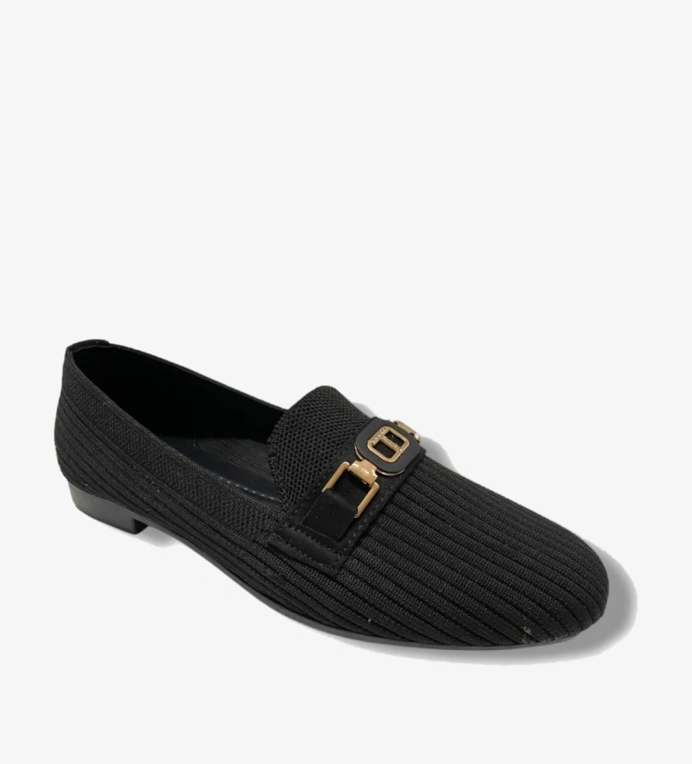 3106-25 Triko T Taşlı Toka Kadın Babet