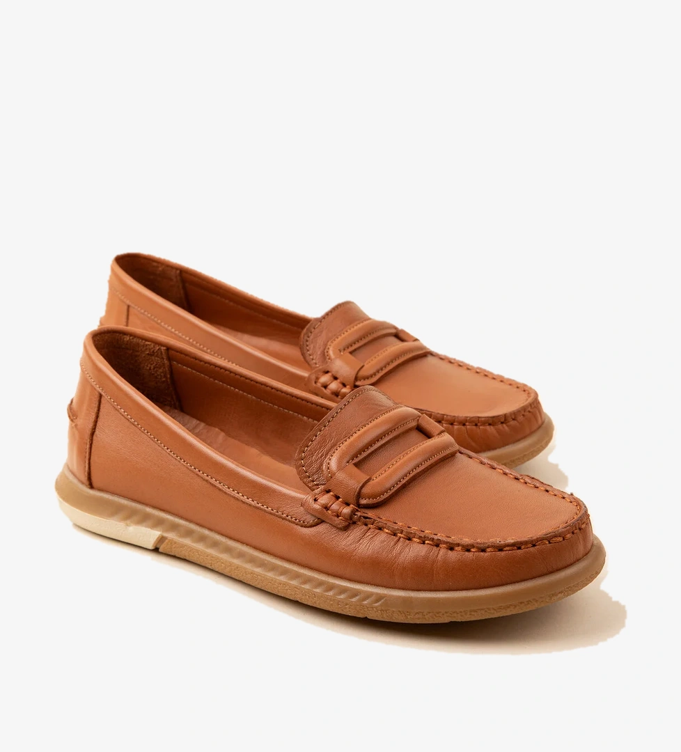 Gondol Kundura Gondol Kadın Hakiki Deri Günlük Rahat Klasik Ayakkabı Hl.24105 model görseli