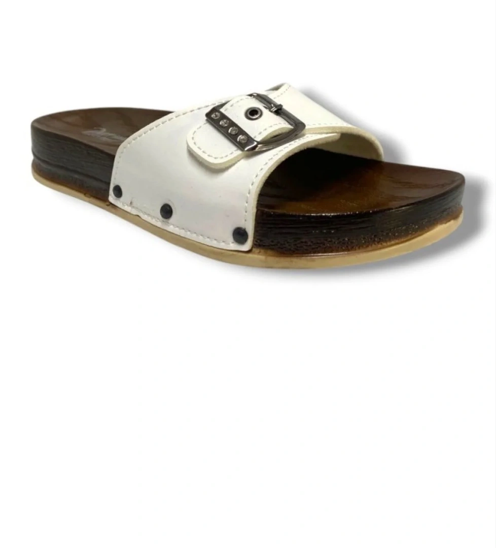 Parmi̇ Parmi 21501-25 Deri Anatomik Tek Bant Kadın Terlik model görseli