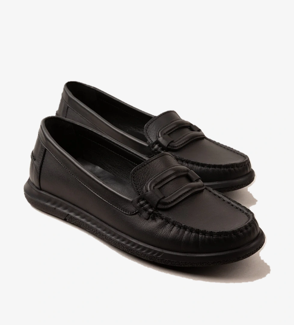 Gondol Kadın Hakiki Deri Günlük Rahat Klasik Ayakkabı hl.24105