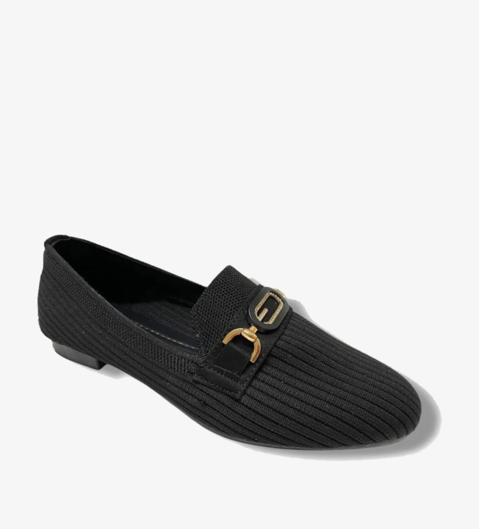 C-shoes 3160-25 Triko G Elips Taşlı Toka Kadın Babet model görseli