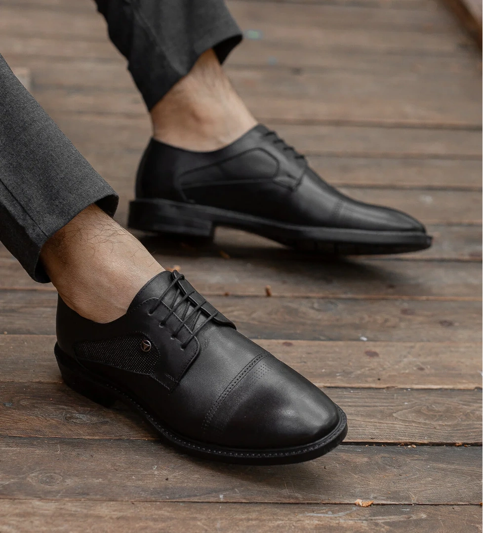 D02018 Günlük Ortopedik Erkek Hakiki Deri Klasik Ayakkabı