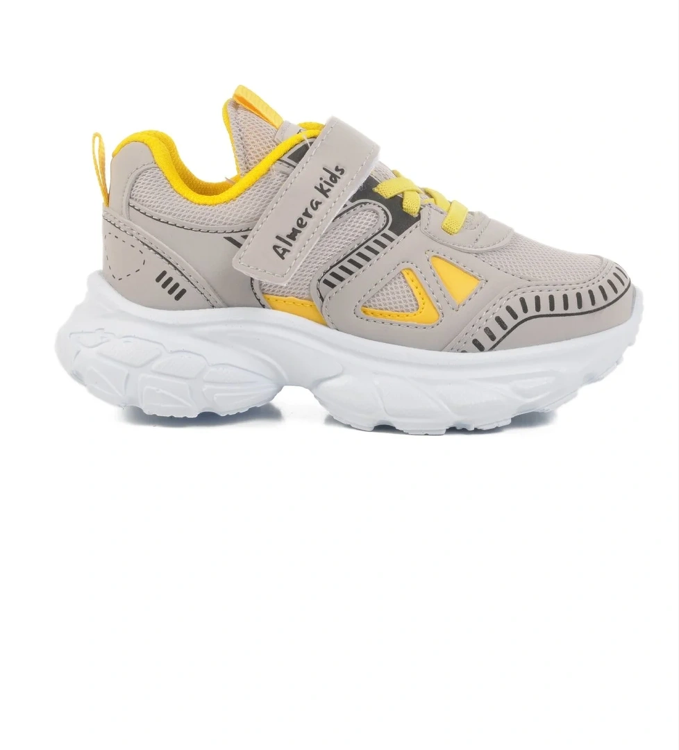 Aspor Buz Sarı Cırtlı Erkek Çocuk Spor Ayakkabı