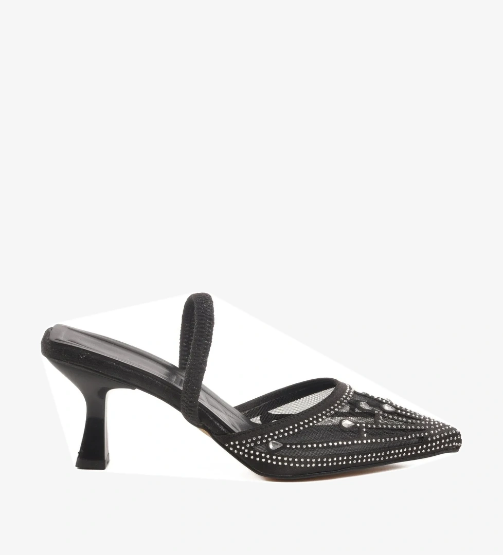 Siyah Kadın Abiye Ayakkabı