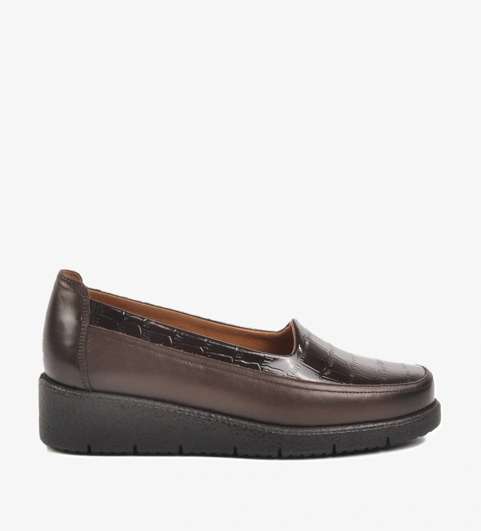 Kahve Hakiki Deri Kadın Casual Ayakkabı BB092 Z