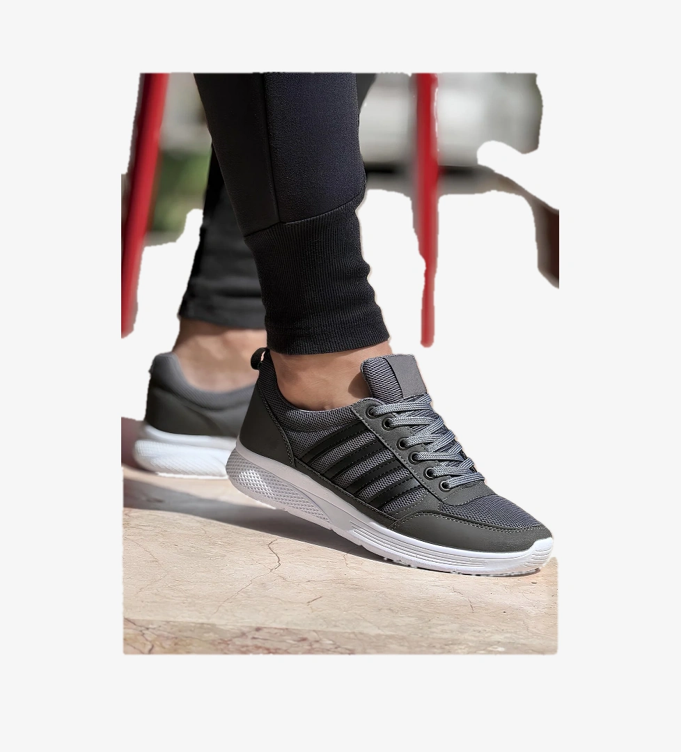 Ghattix 4 Çizgili Erkek Sneaker Ayakkabı Beyaz model görseli