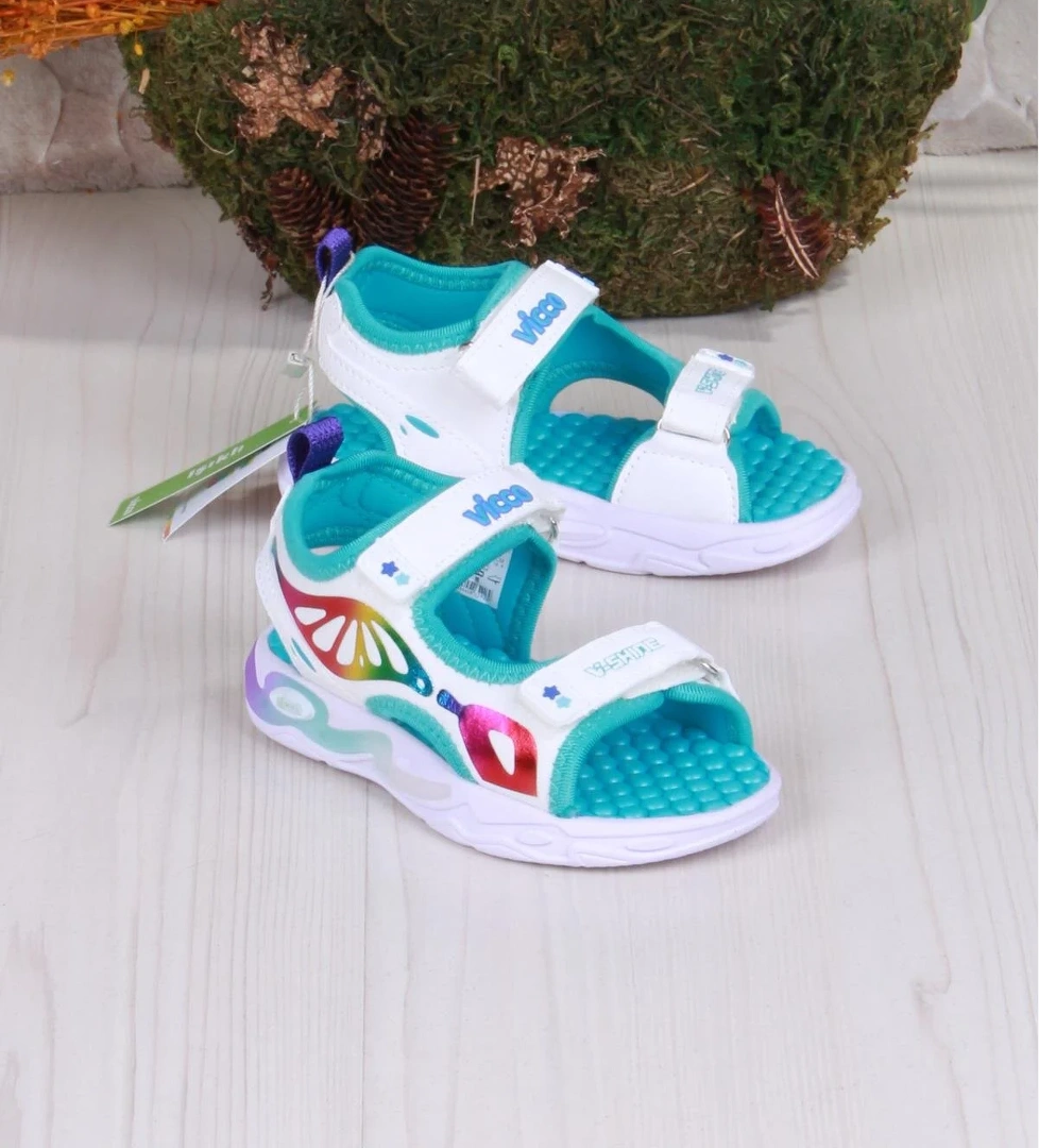 Vicco 332.P25Y.210 Beyaz But Anatomik Işıklı Kız Çocuk Sandalet model görseli