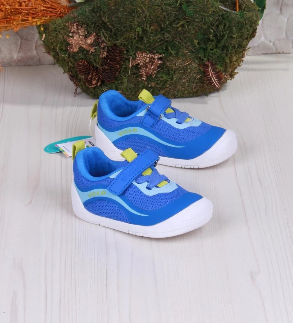 Vicco 950.E25Y.234 Saks Mavi Burdu Esnek Anatomik İlk Adım Erkek Çocuk Ayakkabı model görseli