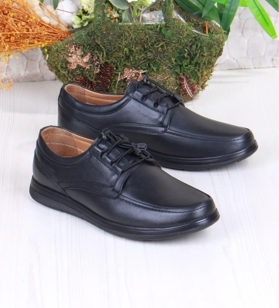 42225 Comfort Rahat Esnek Lastik Bağçıklı Hakiki Deri Erkek Ayakkabı