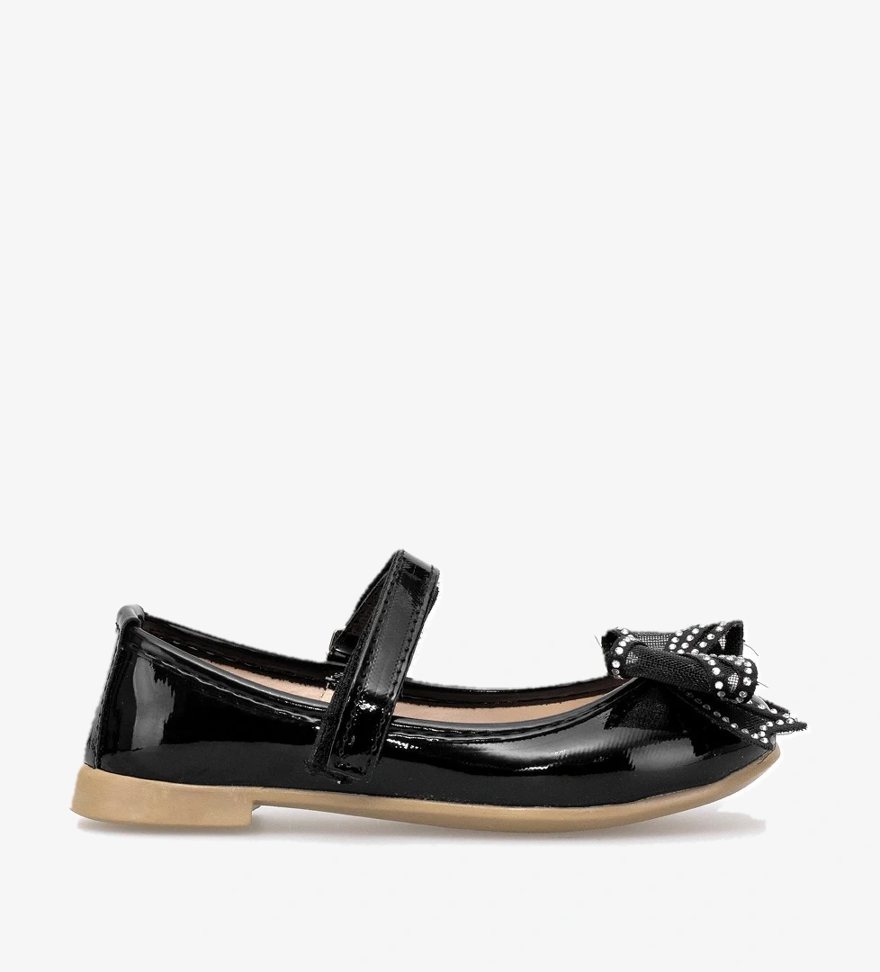 Ayakkabı Fuarı Elit HY-F-10003-25Y Patik Kız Çocuk Babet Siyah model görseli