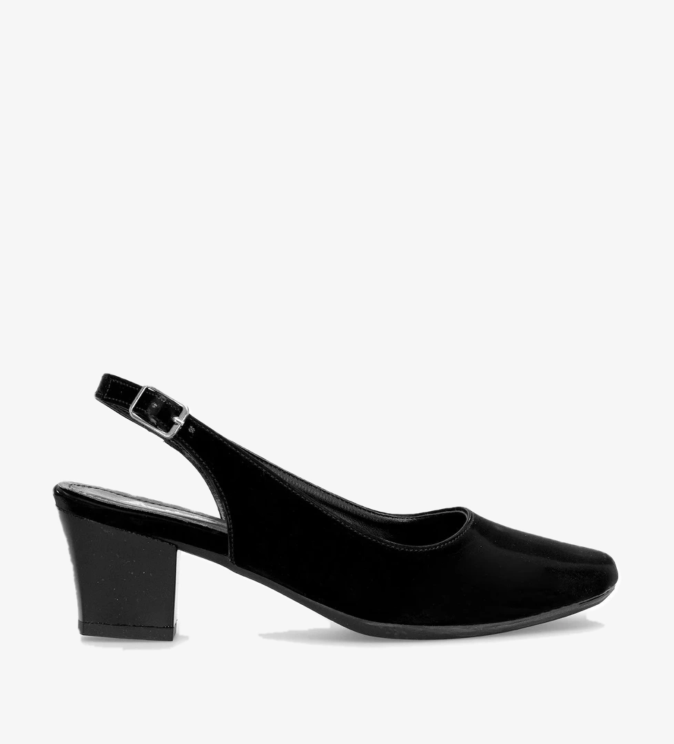 Elit MST702T Kadın Klasik Topuklu ayakkabı Siyah