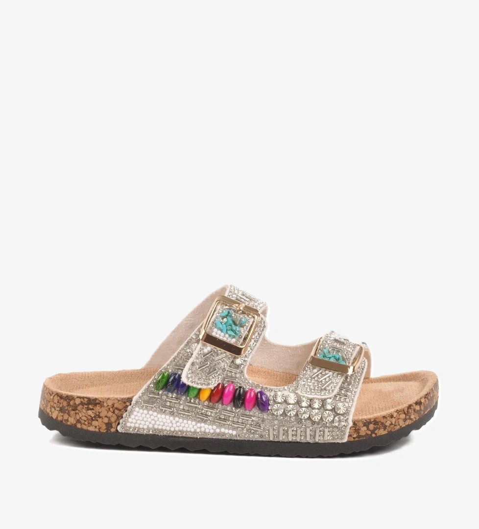 Guja Taş İşlemeli Kız Çocuk Terlik 25y106-6 F model görseli