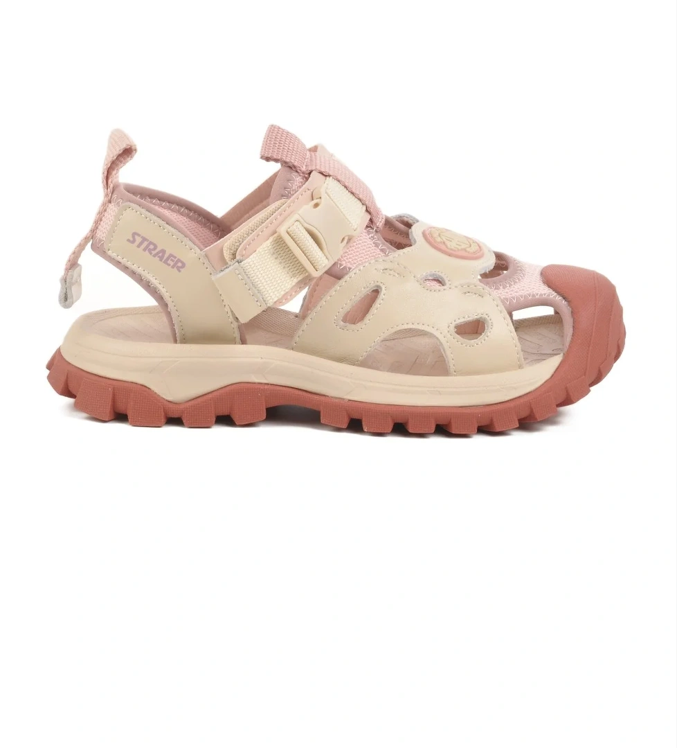 Pembe Cırtlı Hafif Kız Çocuk Spor Sandalet 25Y614 F