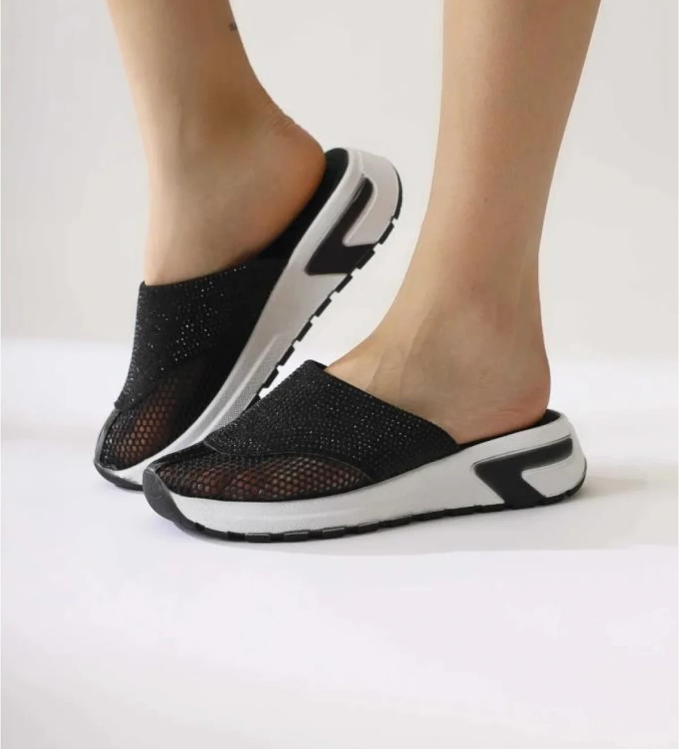 Pisagor 31630 File Detaylı Taşlı Kadın Kapalı Terlik