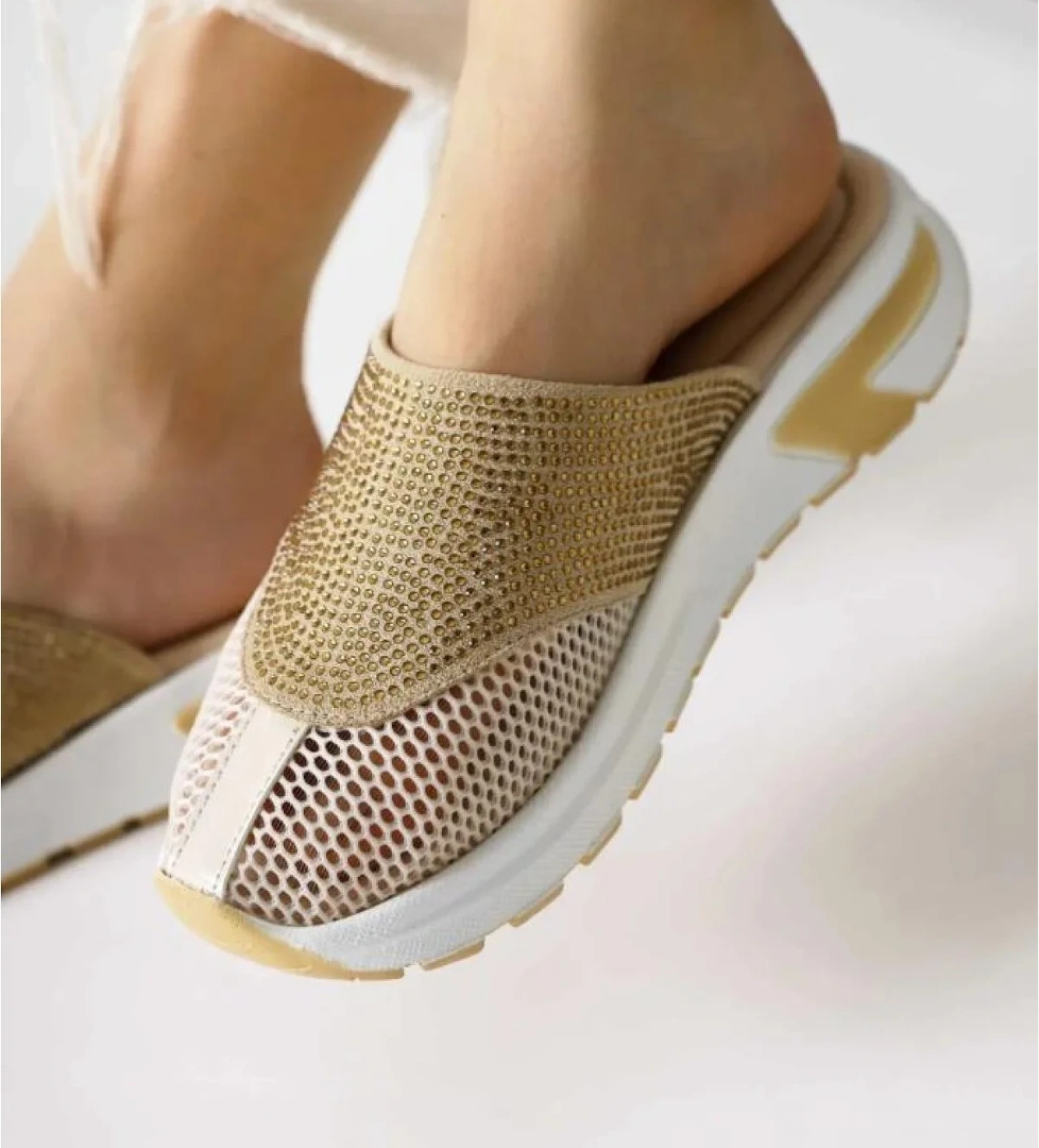 Pisagor 31630 File Detaylı Taşlı Kadın Kapalı Terlik