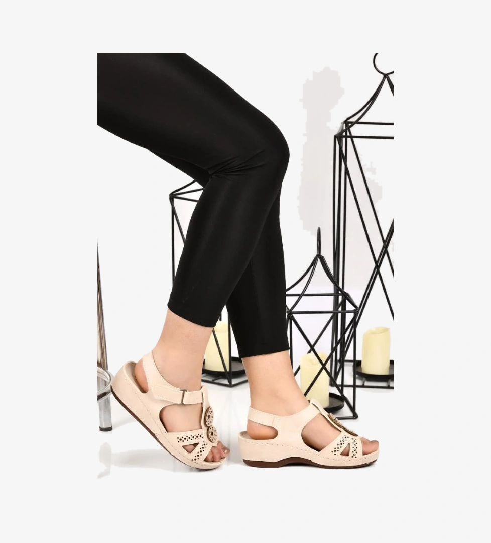 09-268 Orto pedik Kadın Günlük Sandalet