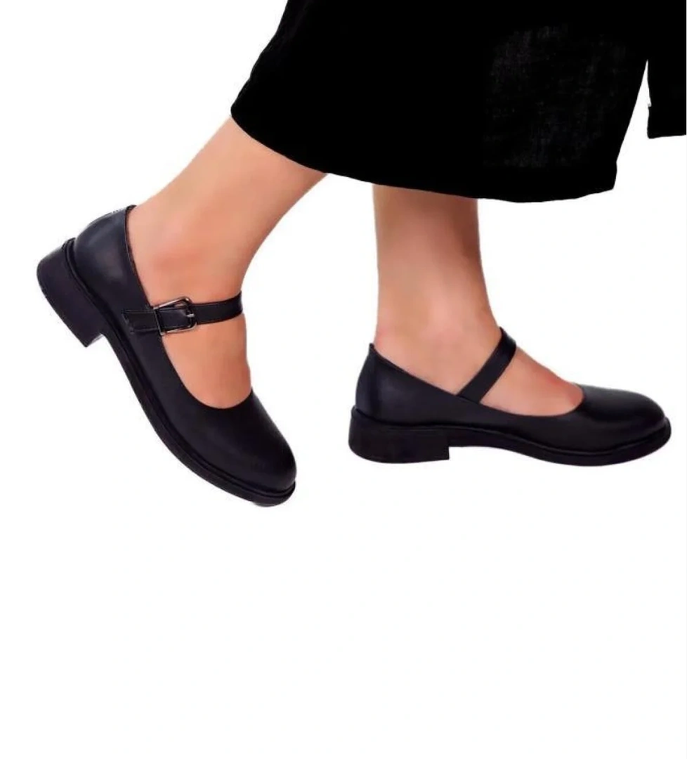 Papuçcity Fendii 02984 Ortopedik Kısa Topuklu Babet Kadın Ayakkabı model görseli