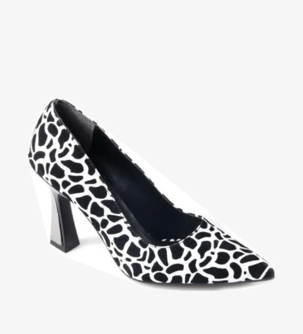 Dnz 03014 8,5 Cm Topuklu Kadın Desenli Stiletto Ayakkabı - Görsel 1