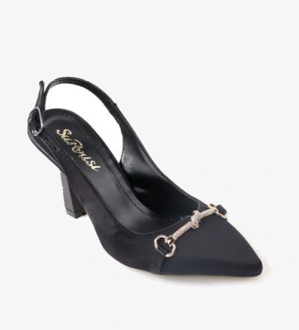 Papuçcity Sprs 02833 8,5 Cm Topuklu Kadın Arkası Açık Stiletto Ayakkabı model görseli