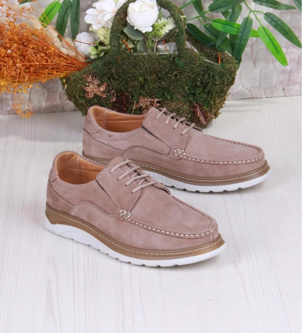 Mehmet Mete 4044 Carlo Nubuk Hafif Rahat Hakiki Deri Erkek Ayakkabı model görseli