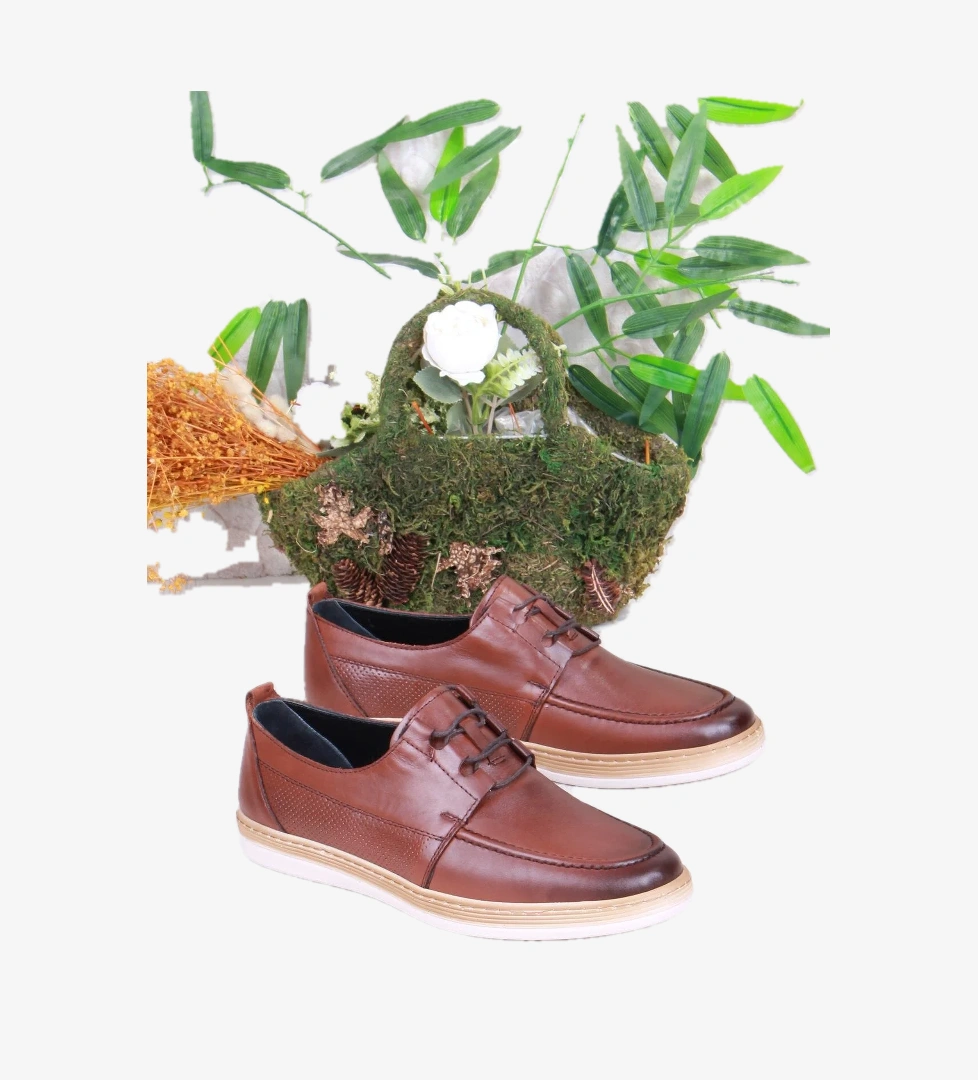 4169 Bordolli Yumuşak Hafif İç Ve Dış Hakiki Deri Erkek Ayakkabı